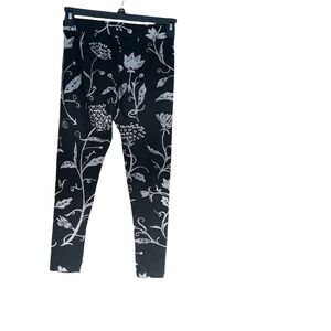 Desigual Floral Black and Cream Leggings